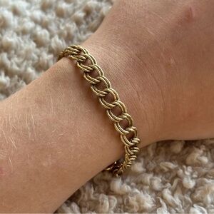 Vintage Monet Gold Tone Double Link Chain